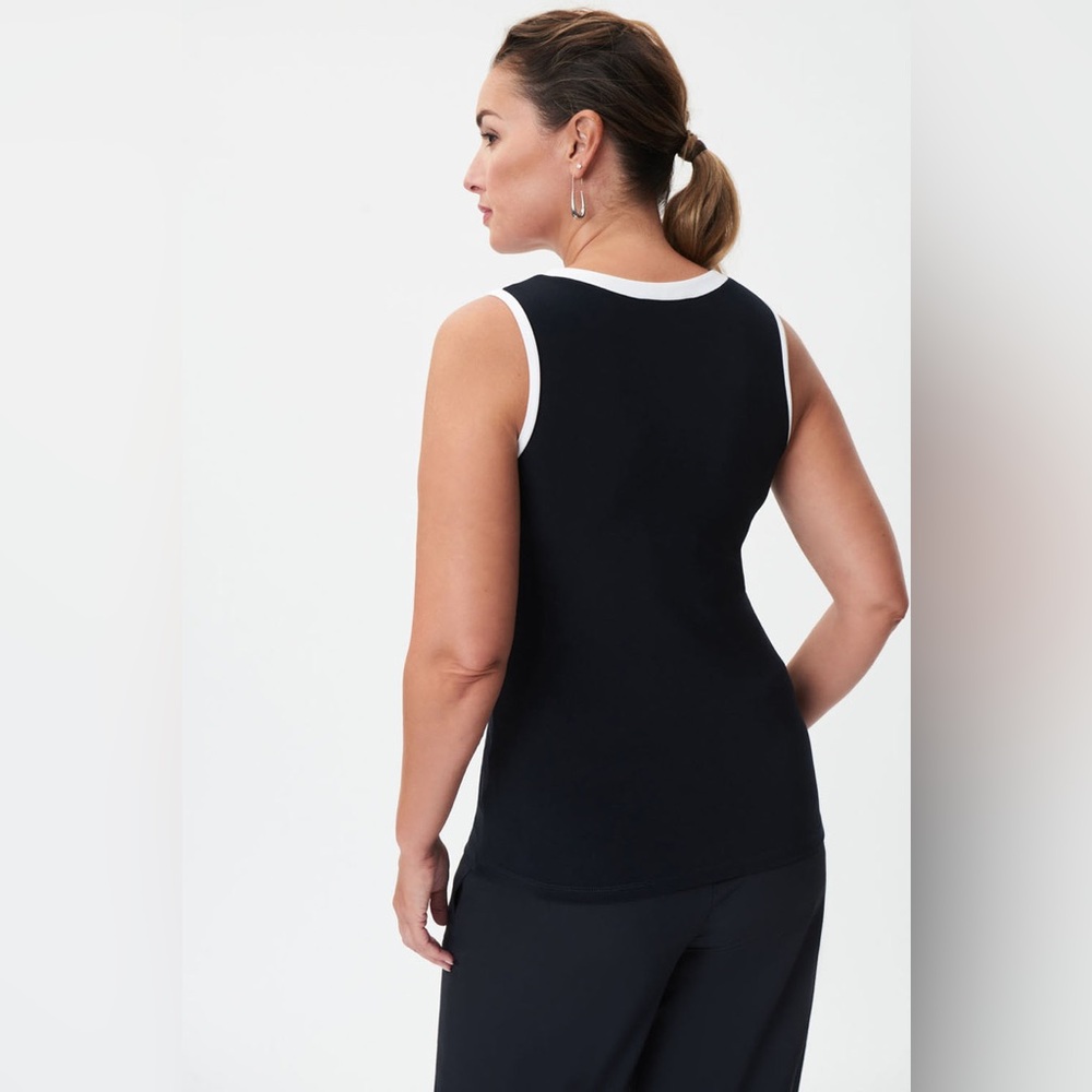 Joseph Ribkoff Black/Vanilla Top Style 232011 - Picture 3 of 9